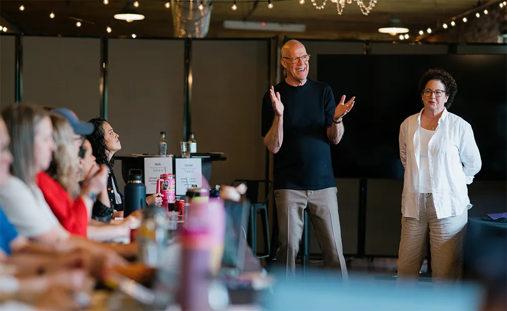 Bob and Susan Negen leading a Business Breakthrough Accelerator session